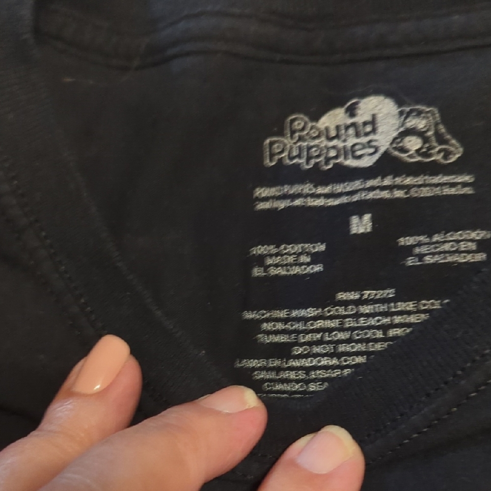 Pound Puppies Kids T-Shirt in Black - Picture 3 of 4